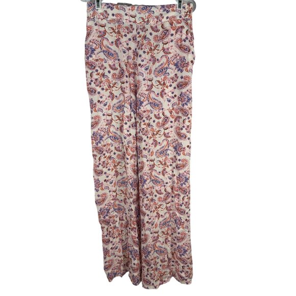 Jessica Simpson Saydee Soft Pants Paisley Paradise Elastic Waist XS Lightweight - Picture 1 of 7